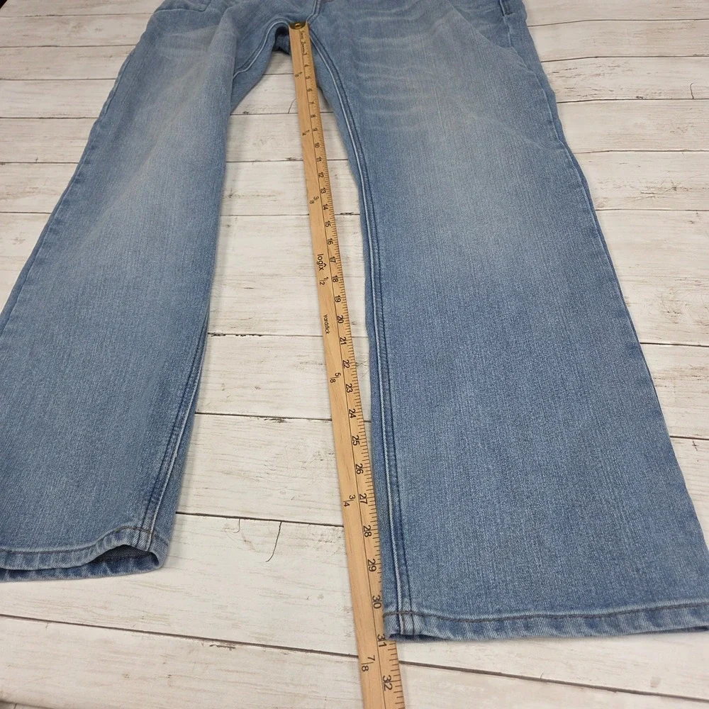 Ariat Rebar M4 Relaxed Straight Jeans Men 34x32 Shoreline Light Wash 10058799